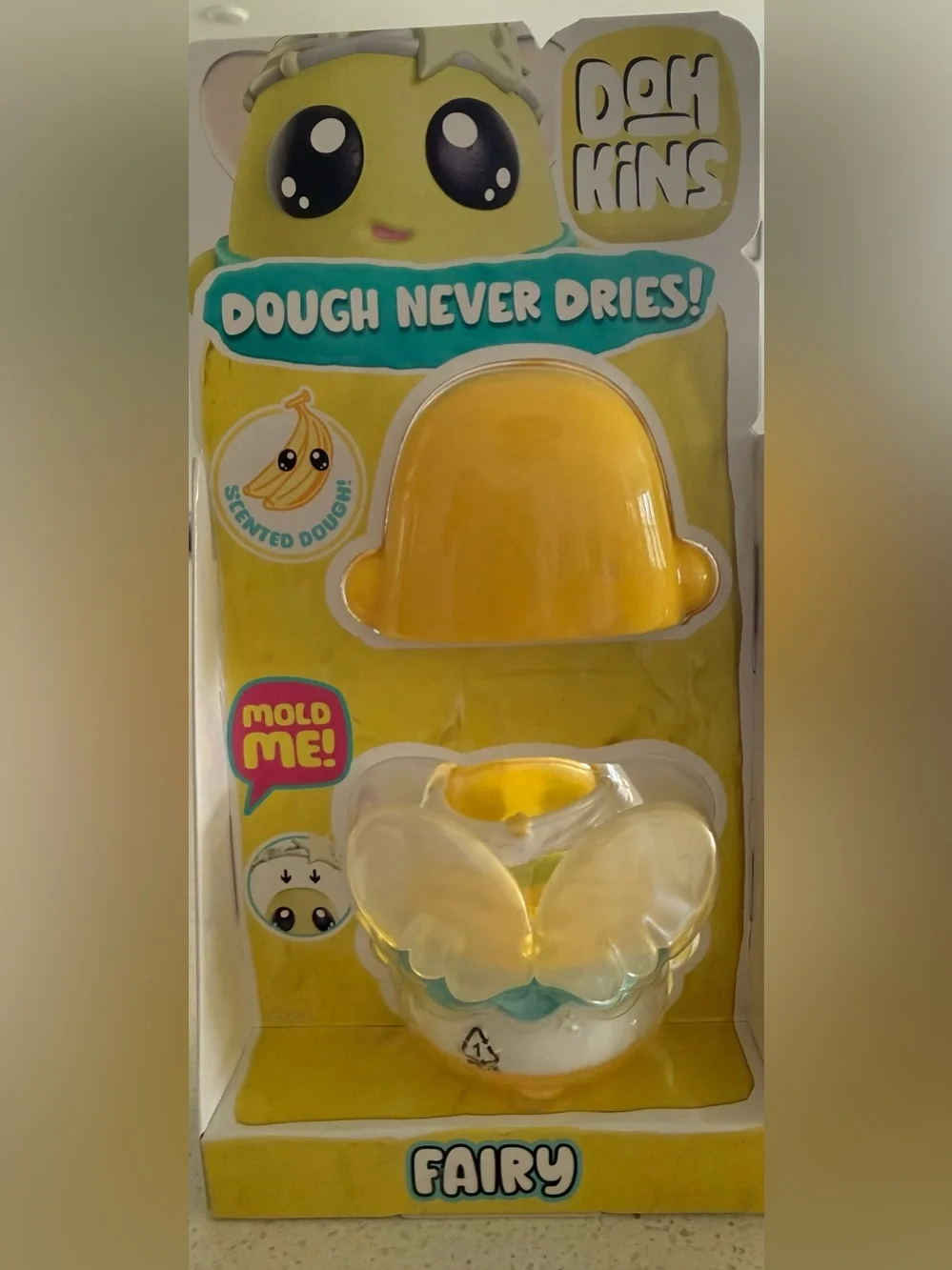 Dohkins Scented Dough That Never Dries Fairy Character Toy - Yellow